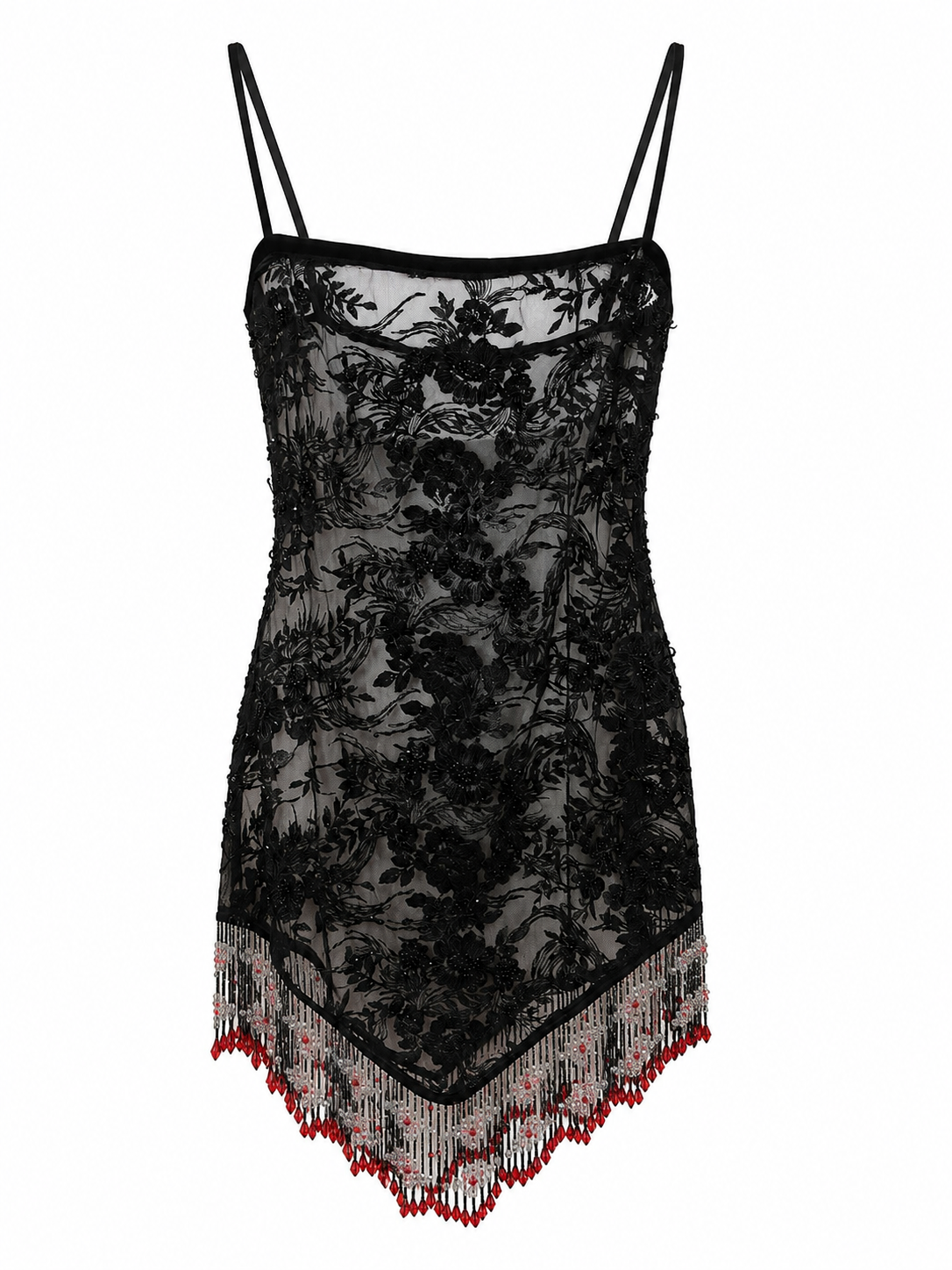 "Rouge et Noir" mini dress